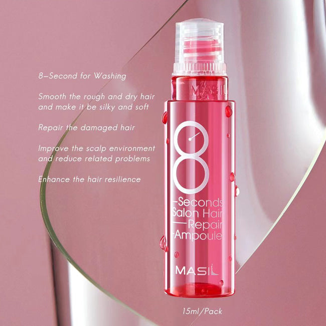Highly concentrated nourishing mask 8 Seconds Salon Hair Repair Ampoule 15ml * 20 pcs, - Koreancare