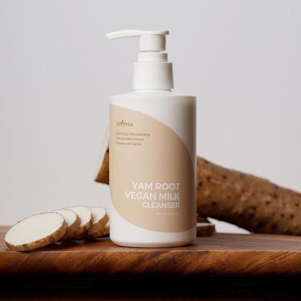 Веган почистващо мляко за лице Isntree Yam Root Vegan Milk Cleanser