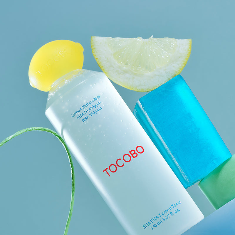 Ексфолиращ тоник с лимон Tocobo AHA BHA Lemon Toner