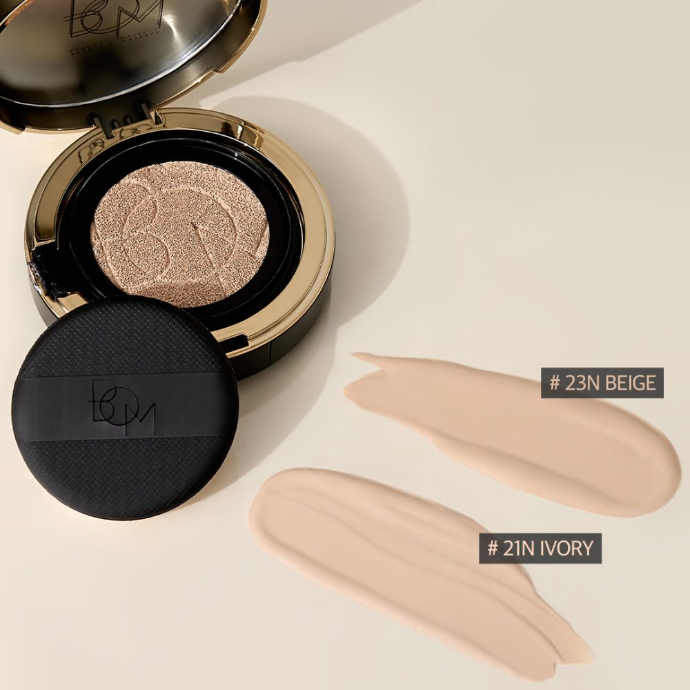 Foundation BOM Cover Flex Cushion SPF50+ PA+++ color 21N Ivory - Koreancare