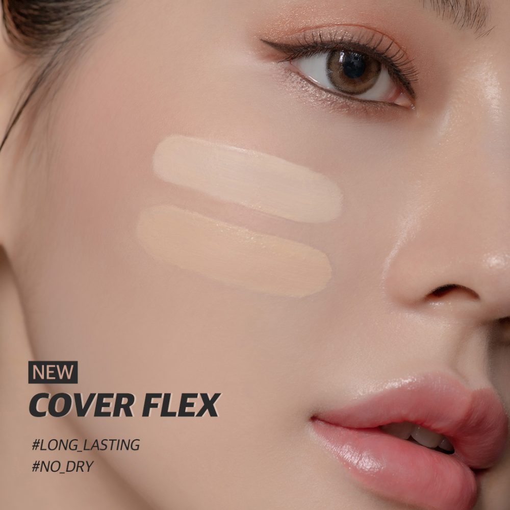 Foundation BOM Cover Flex Cushion SPF50+ PA+++ color 21N Ivory - Koreancare