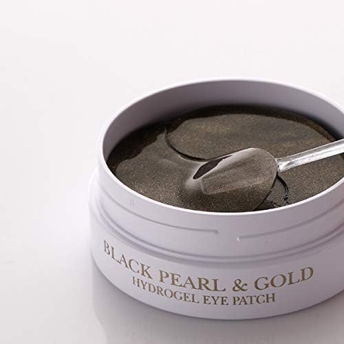 Hydrogel eye patches with gold and black pearl Petitfee Black Pearl & Gold Hydrogel Eye Patch - Koreancare