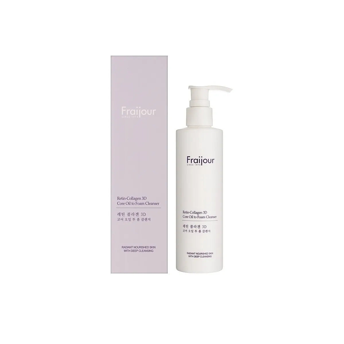 Почистващ продукт 2 в 1 Fraijour Retin-Collagen 3D Core Oil to Foam Cleanser 210ml