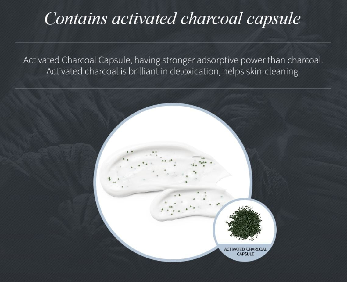 Почистващ гел за лице с капсули активен въглен Lon.G CC CLEANSER