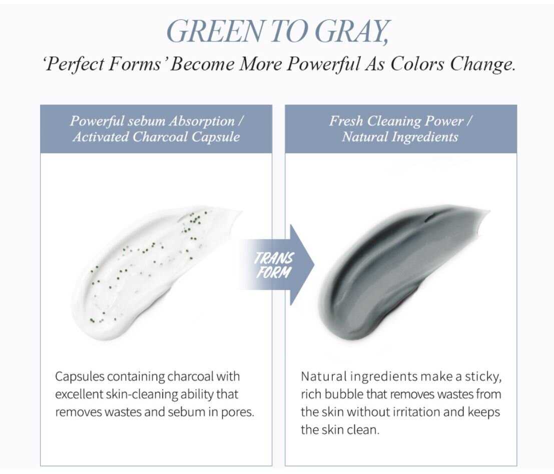 Почистващ гел за лице с капсули активен въглен Lon.G CC CLEANSER