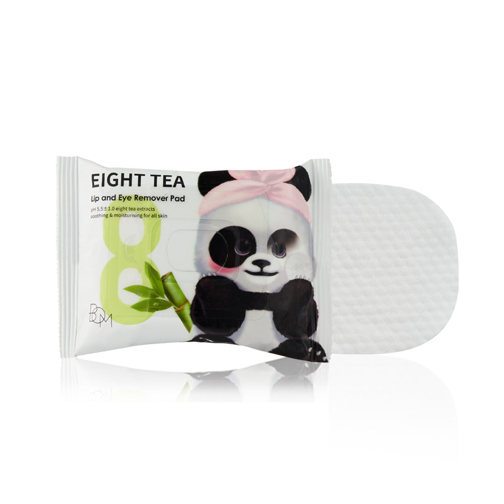 Makeup remover pads - 30pcs BOM Eight Tea Lip and Eye Remover Pad - Koreancare