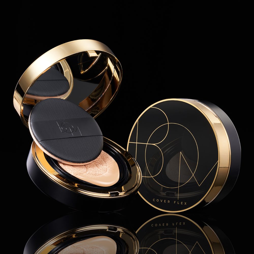 Foundation BOM Cover Flex Cushion SPF50+ PA+++ color 21N Ivory - Koreancare