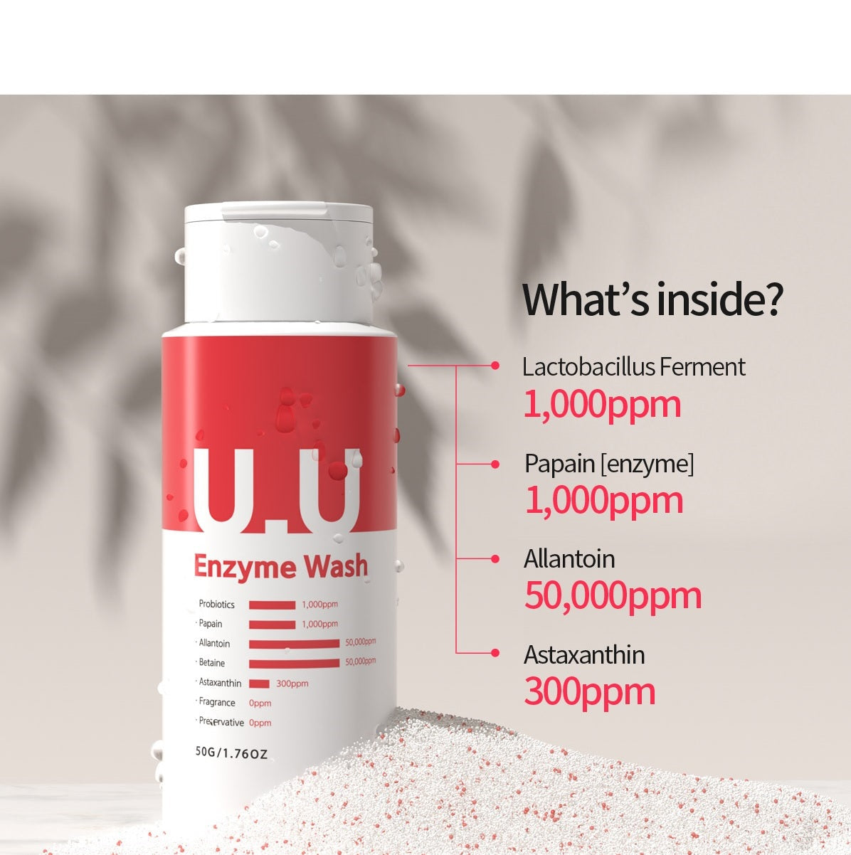 Почистваща ензимна пудра с пробиотици Propeace U.U Enzyme Wash