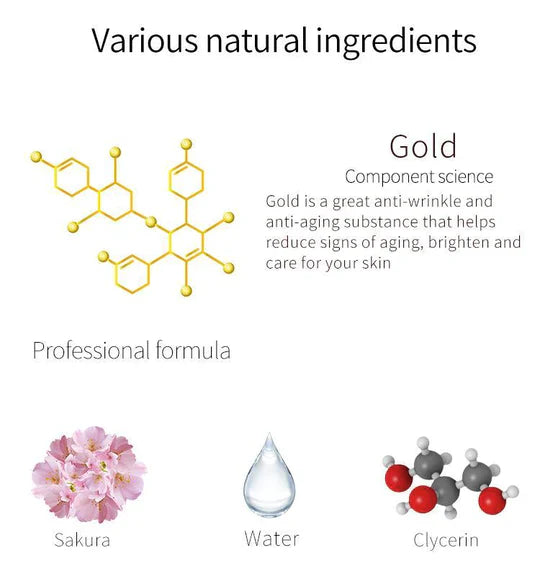 Mitomo Подмладяваща маска със злато и екстракт от Японска вишна Сакура