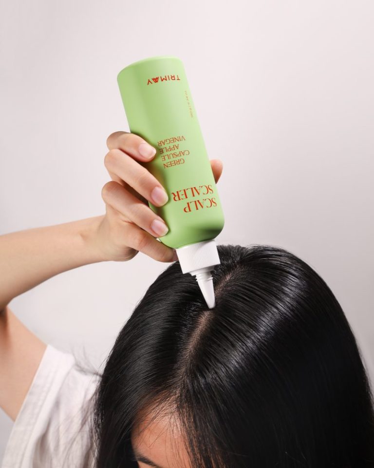 Ексфолиант за скалп с чаено дърво и ябълков оцет Trimay Green Capsule Apple Vinegar Scalp Scaler