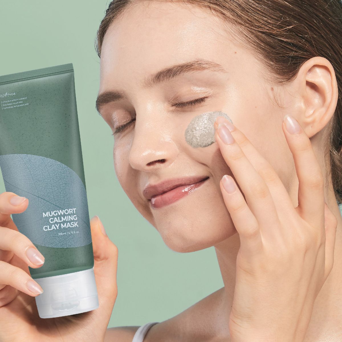 Маска за лице с шест вида глина Isntree Mugwort Calming Clay Mask