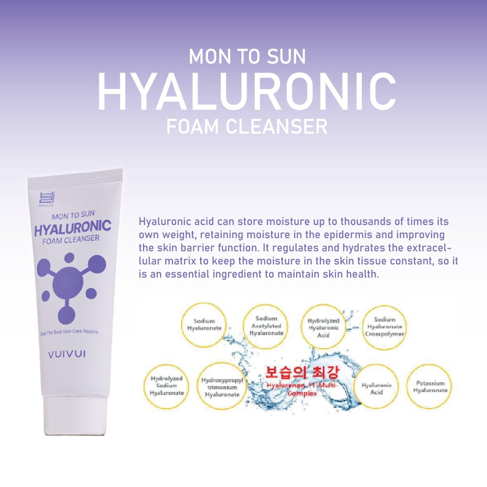 Измивна пяна с хиалуронова киселина Mon To Sun Foam Cleanser Hyaluronic