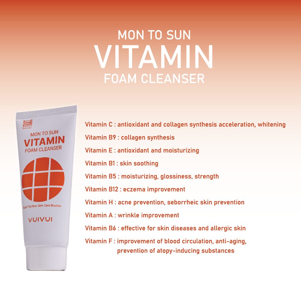 Измивна пяна с витамини Mon To Sun Foam Cleanser Vitamin