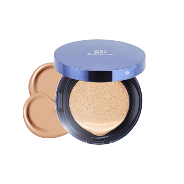 Фон дьо тен с висока слънцезащита CUSKIN Clean-Up Skin Fit Cushion SPF 50+ PA +++ #21 Light Beige