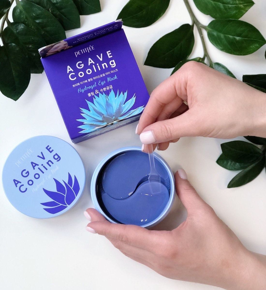 Deeply hydrating eye patches Petitfee Agave Cooling Hydrogel Eye Patch - Koreancare
