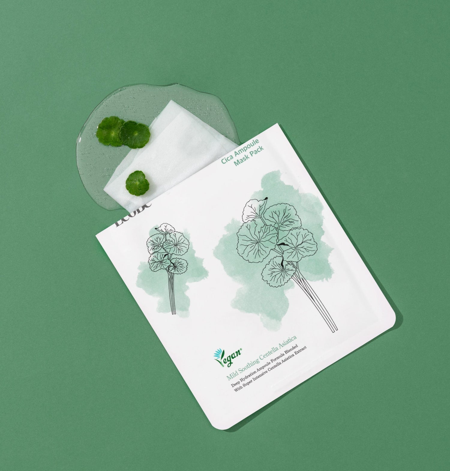 Успокояваща лист маска с центела Ecobe Cica Ampoule Mask