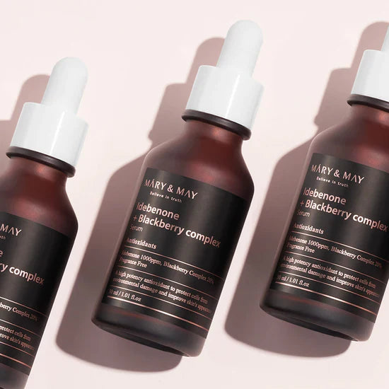 Facial serum with idebenone and blackberry complex Mary&May Idebenone + Blackberry Complex Serum - Koreancare