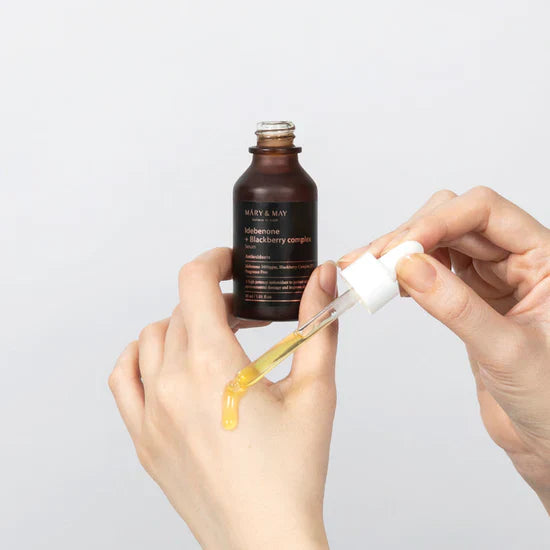 Facial serum with idebenone and blackberry complex Mary&May Idebenone + Blackberry Complex Serum - Koreancare