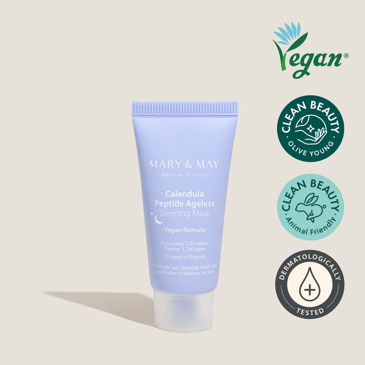 Mary & May Calendula Peptide Ageless Sleeping Mask in its box