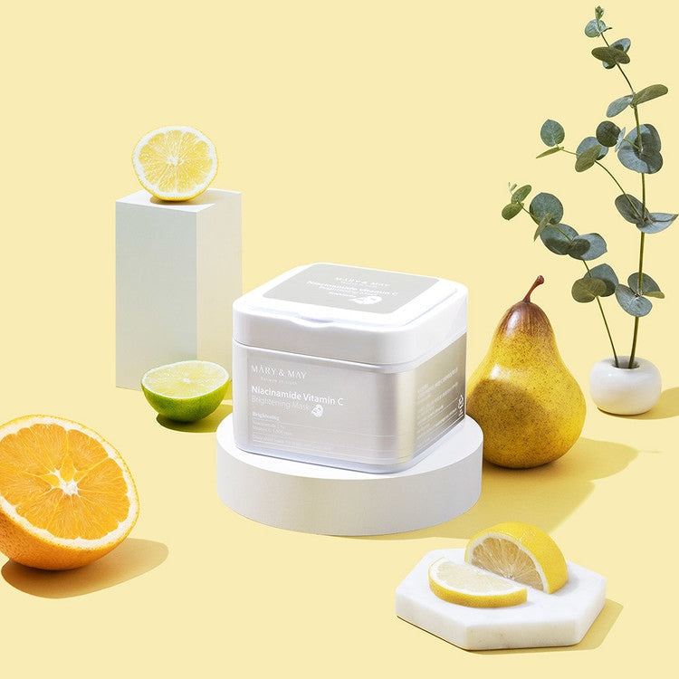 Озаряващи лист-маски с ниацинамид и витамин С - кутия 30бр. Mary & May