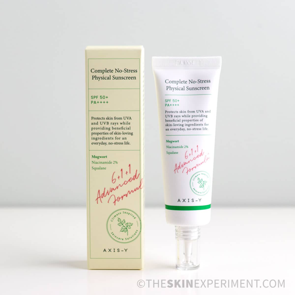 Минерален слънцезащитен крем за лице SPF 50+ AXIS-Y Complete No-Stress Physical Sunscreen V.3