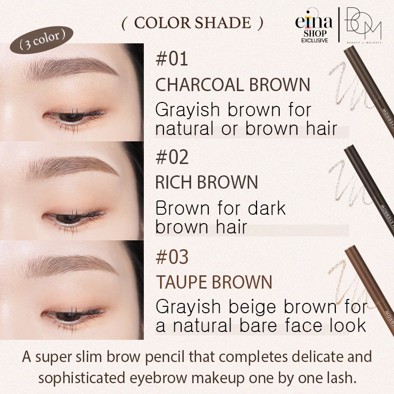BOM Super Slim Eyebrow pencil - Koreancare