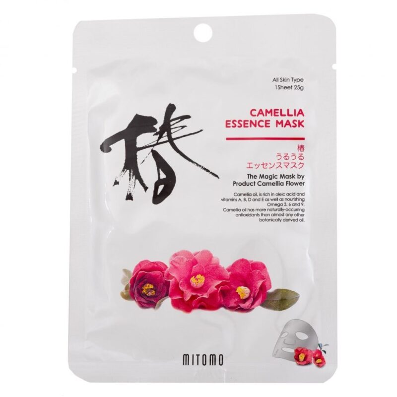 Mitomo Озаряваща маска за лице с екстракт от Японска камелия