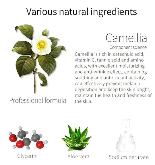 Mitomo Озаряваща маска за лице с екстракт от Японска камелия