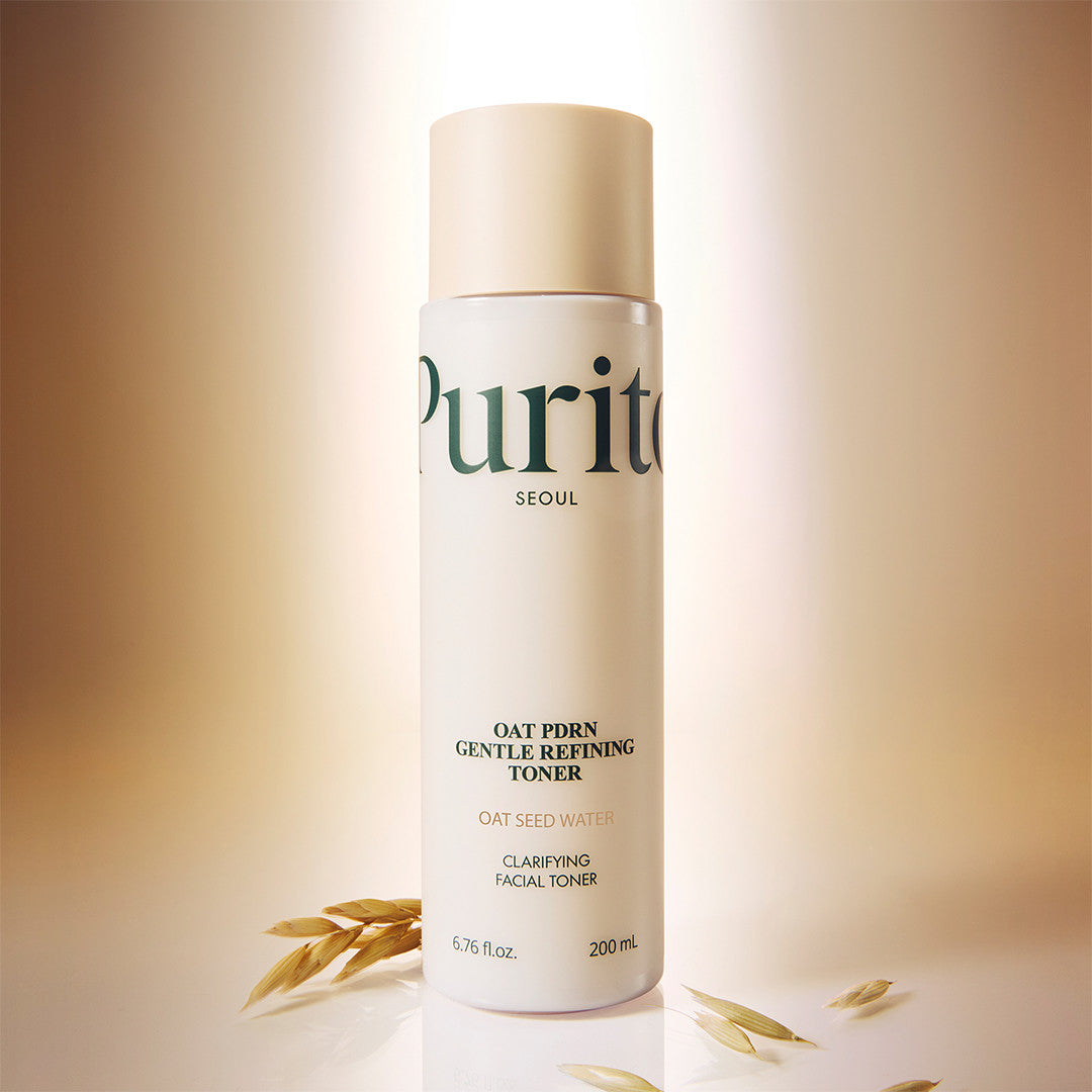 Purito Oat PDRN Gentle Refining Toner texture swatch showing milky lotion-like consistency