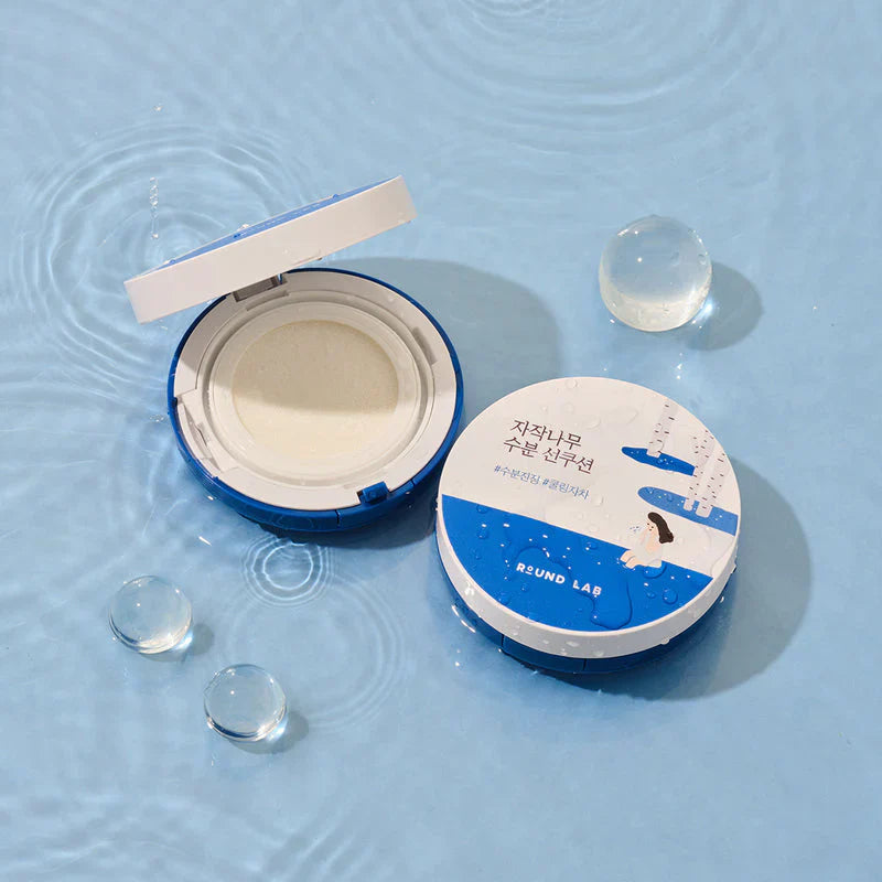 Слънцезащита за лице Round Lab Moisturizing Sun Cushion