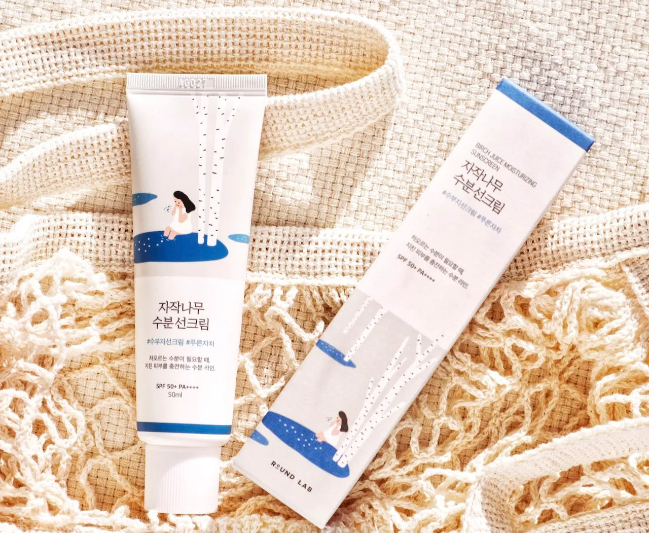 Слънцезащитен крем за лице Rоund Lab Birch Juice Moisturizing Sun Cream