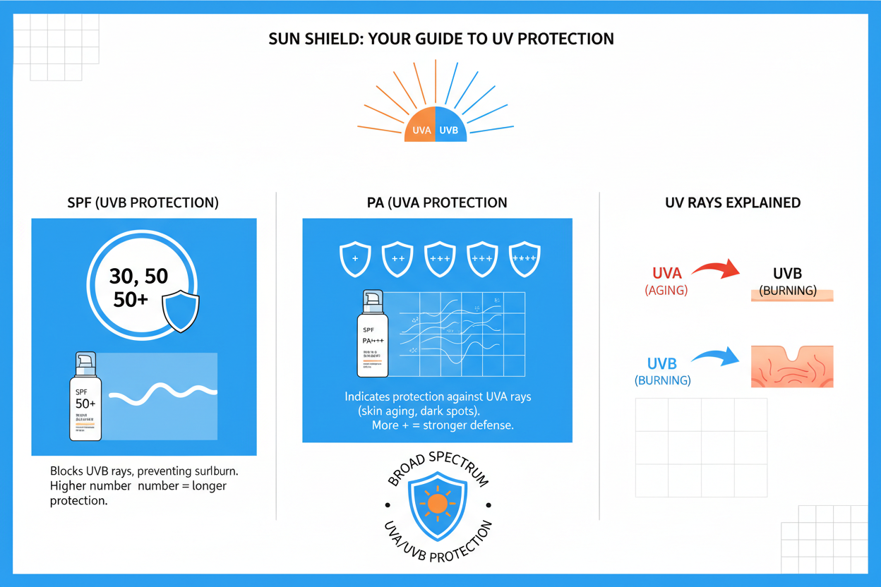 SPF, PA and UV: Understanding the Differences in Sun Protection