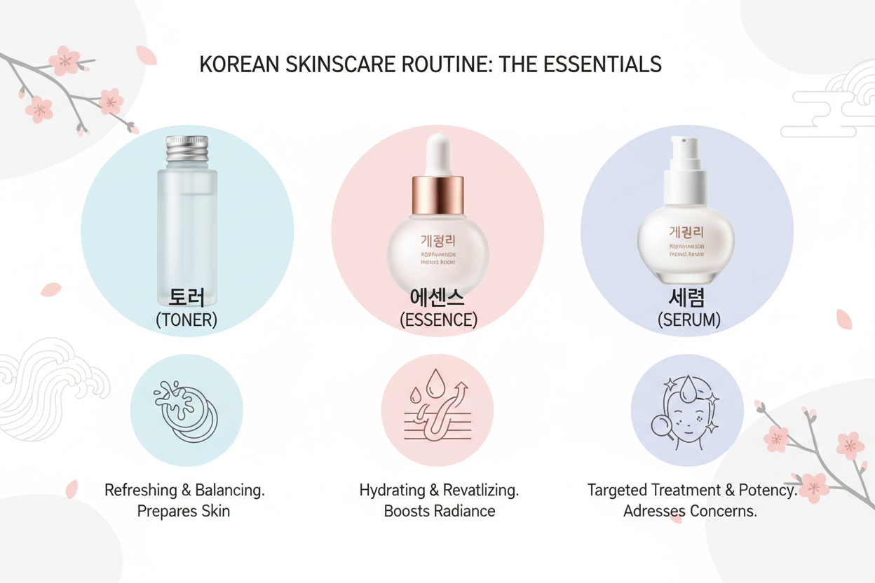 The Difference Between Korean Toner, Essence and Serum