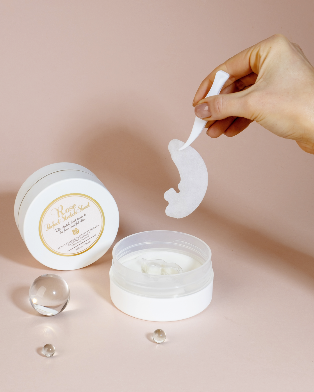 Пачове за очи с роза Rosy drop Stretch Sheets eye patches- единична опаковка 2бр