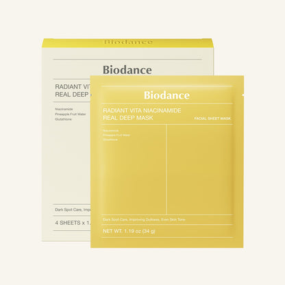 BIODANCE Radiant Vita Niacinamide Real Deep Mask - Koreancare