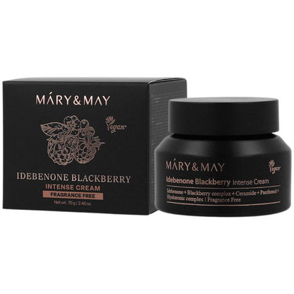 Face cream with blackberries and idebenone Mary&amp;May Idebenone Blackberry Intense cream - Koreancare