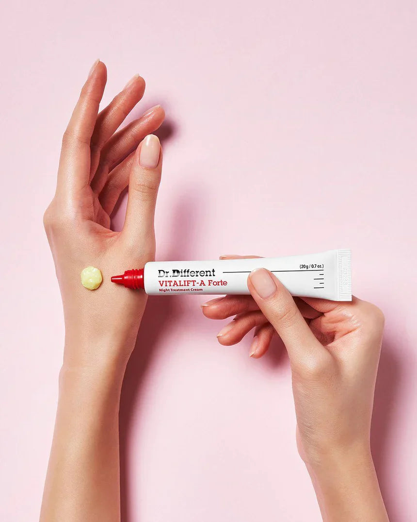 NIGHT CREAM WITH 0,1% RETINAL Dr,Different VITALIFT-A Forte - Koreancare