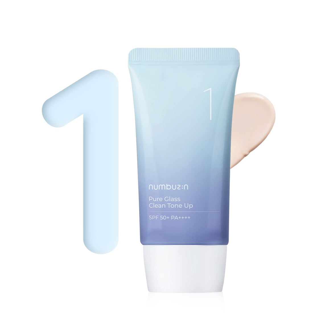 Toning sunscreen Numbuzin No,1 Pure Glass Clean Tone Up - Koreancare
