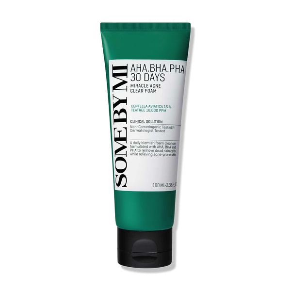 Почистваща пяна против акне SOME BY MI AHA BHA PHA 30 Days Miracle Acne Clear Foam