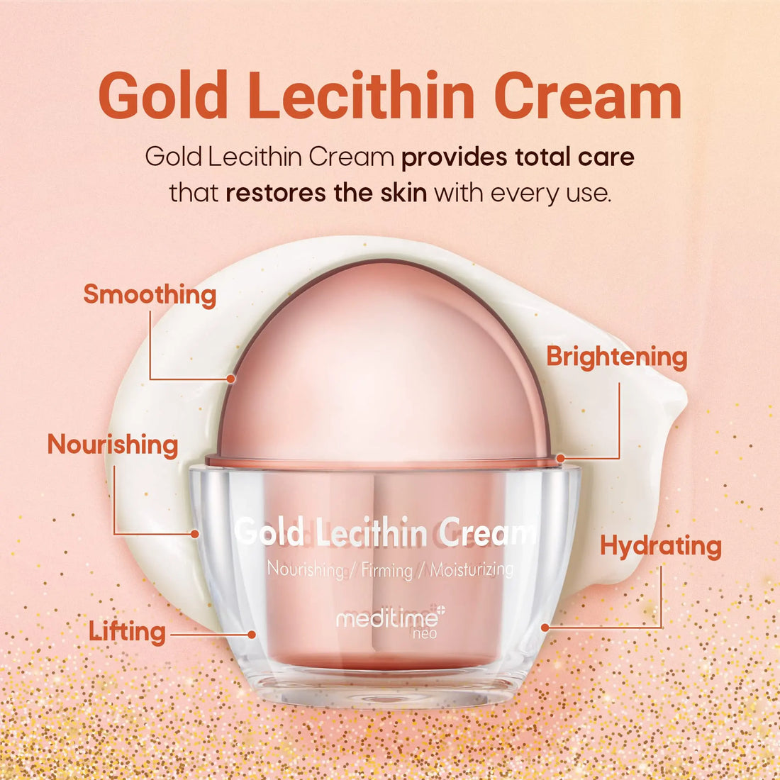 Подмладяващ лифтинг крем Meditime Gold Lecithin Cream