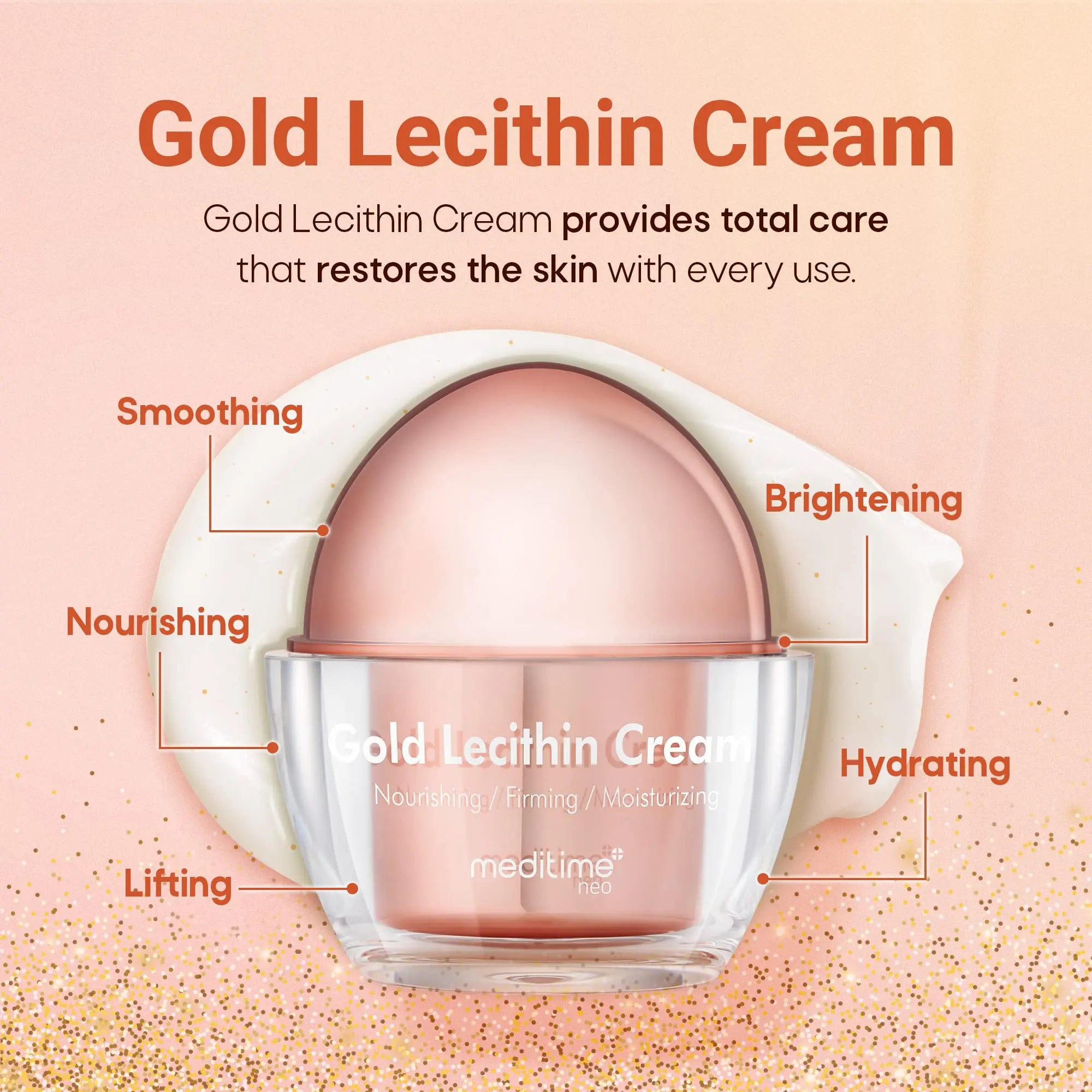 Подмладяващ лифтинг крем Meditime Gold Lecithin Cream
