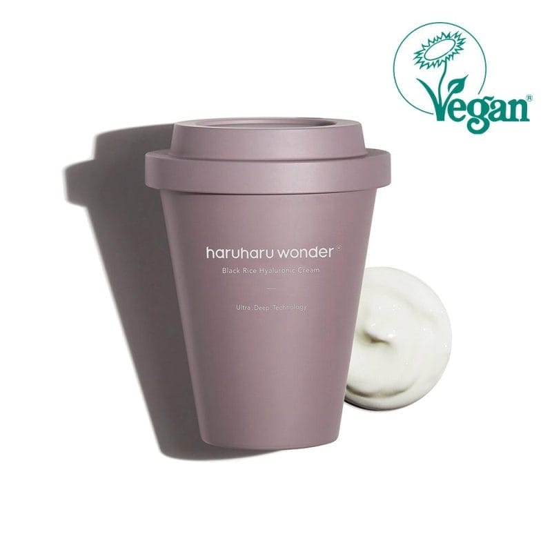 Face cream with black rice and hyaluronic Haruharu Wonder CUP 90ml - Koreancare