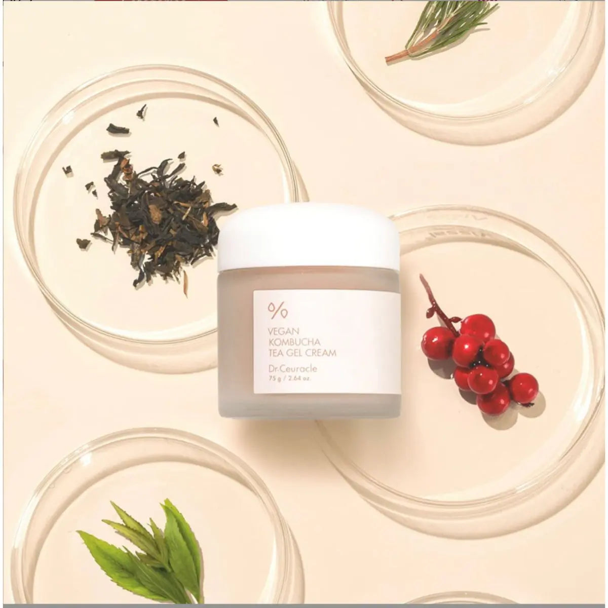 Хидратиращ гел-крем за лице Dr. Ceuracle Vegan Kombucha Tea Gel Cream