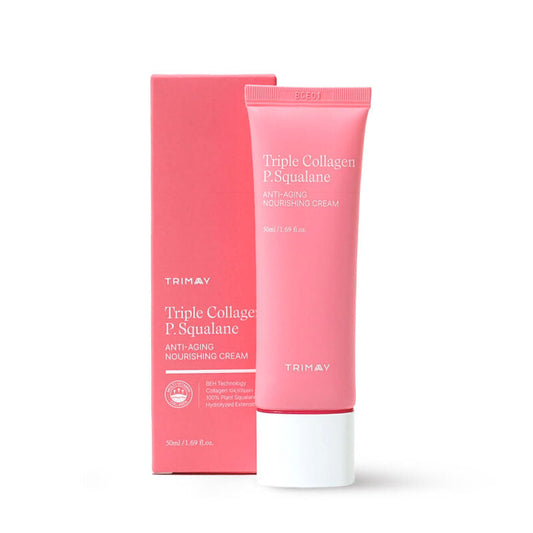 Подхранващ крем за лице с колаген Trimay Triple Collagen P.Squalane Anti-Aging Nourishing Cream