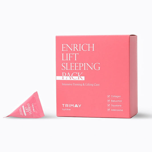 Нощна маска за лице с колаген и бакучиол Trimay Enrich Lift Sleeping Pack- кутия 20бр