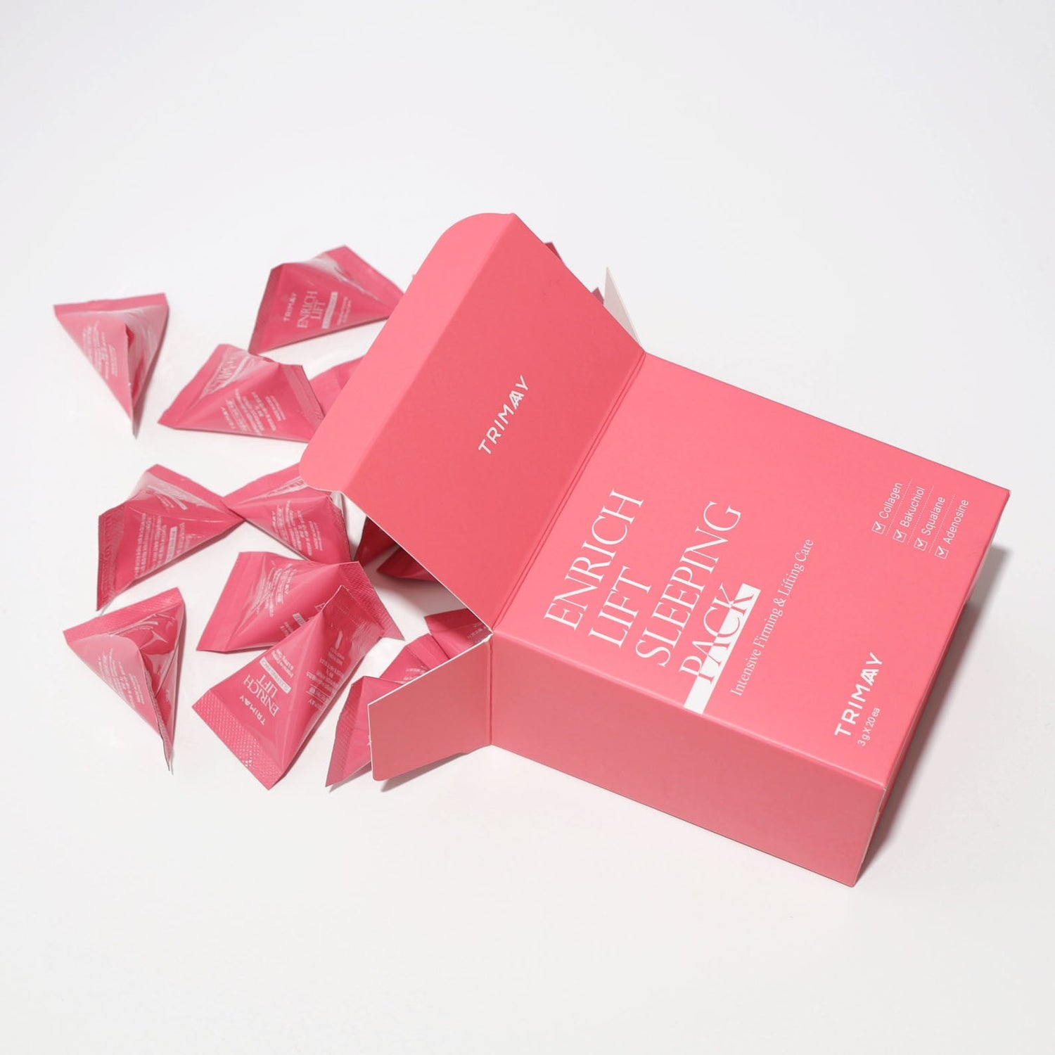 Нощна маска за лице с колаген и бакучиол Trimay Enrich Lift Sleeping Pack- кутия 20бр