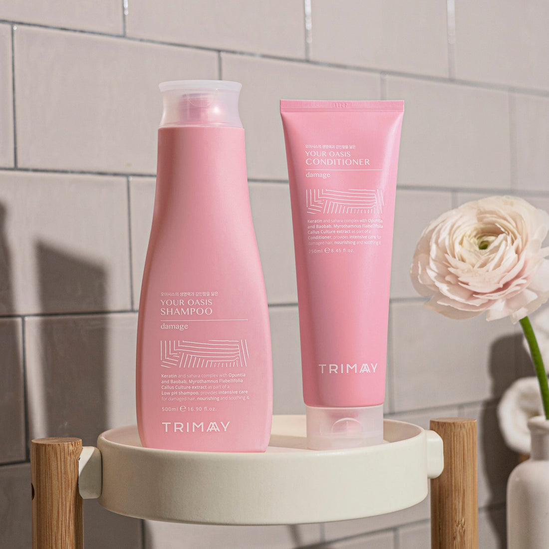 Шампоан за изтощена коса с кератин Trimay Your Oasis Shampoo 500ml