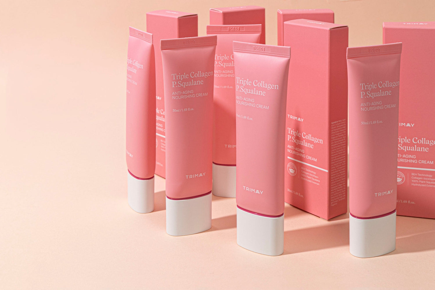 Подхранващ крем за лице с колаген Trimay Triple Collagen P.Squalane Anti-Aging Nourishing Cream