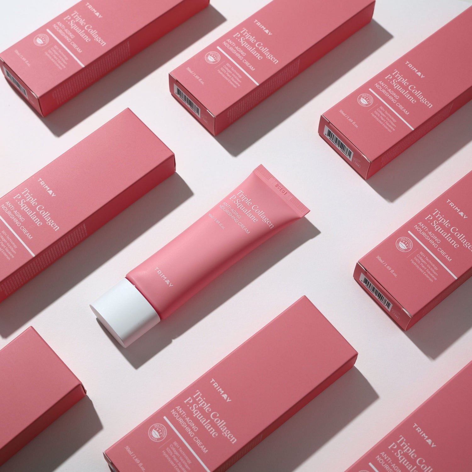 Подхранващ крем за лице с колаген Trimay Triple Collagen P.Squalane Anti-Aging Nourishing Cream