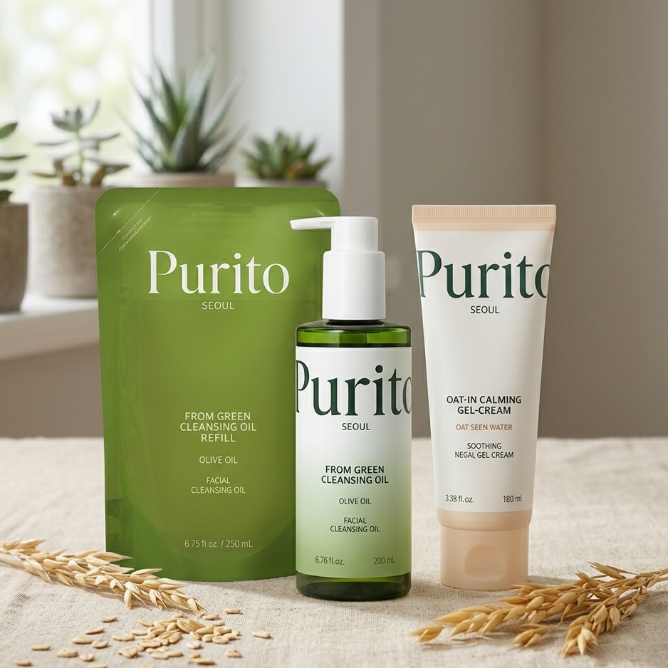 Purito Green &amp; Oat Essentials Комплект